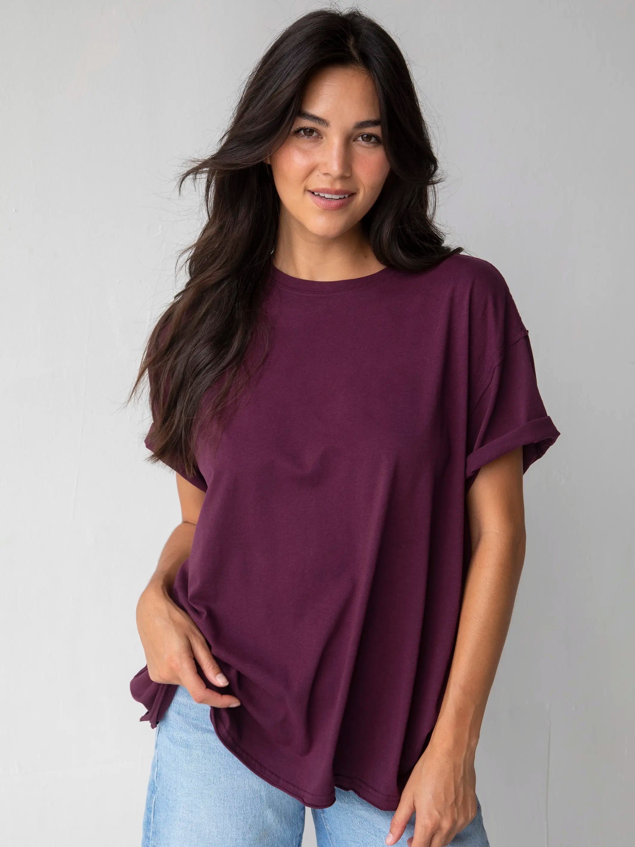 Invitation - Only SaleTake It In Cotton Tee - Cranberry