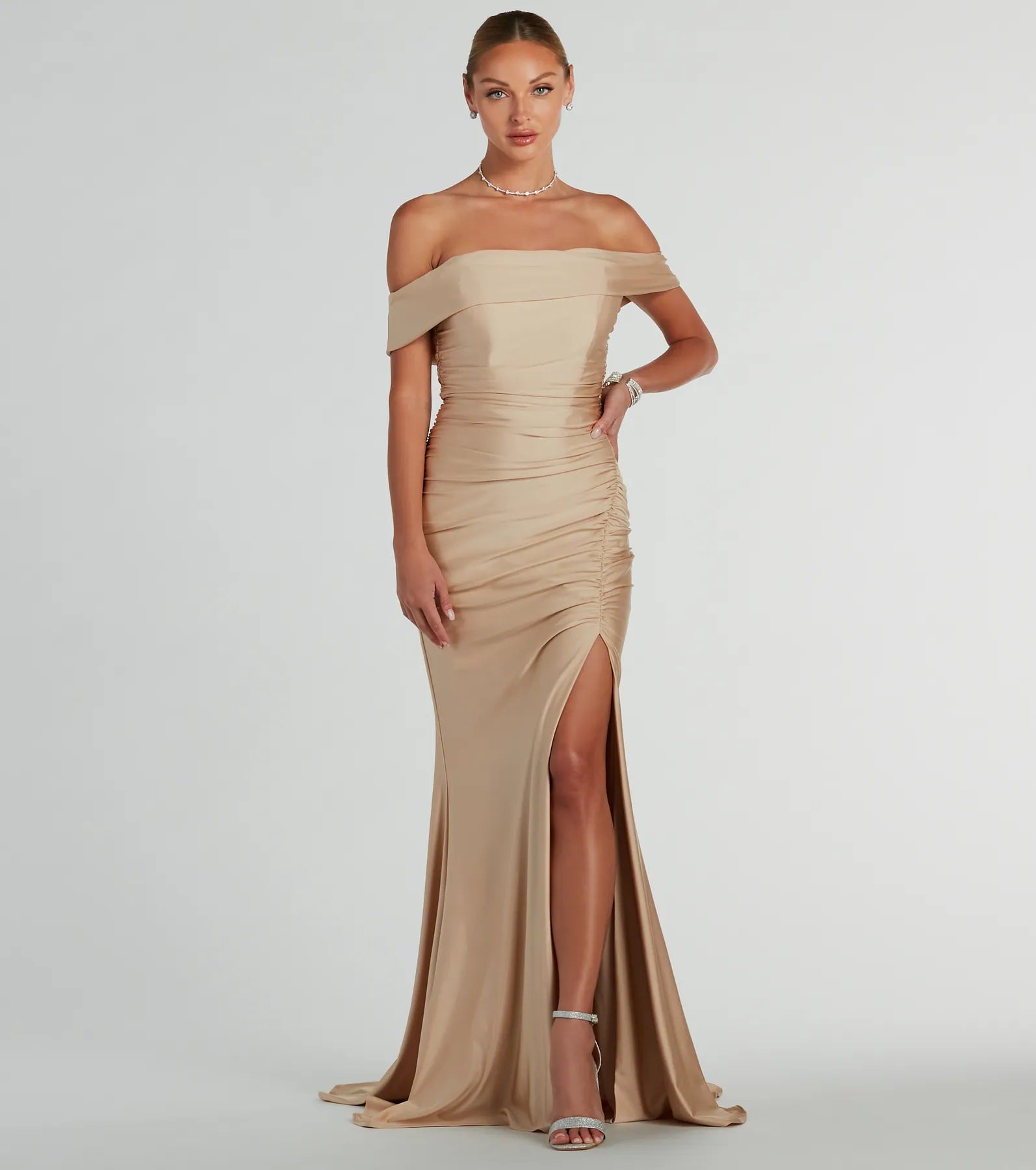 Stock - Up SaleAlicia Off-The-Shoulder Mermaid Formal Dress