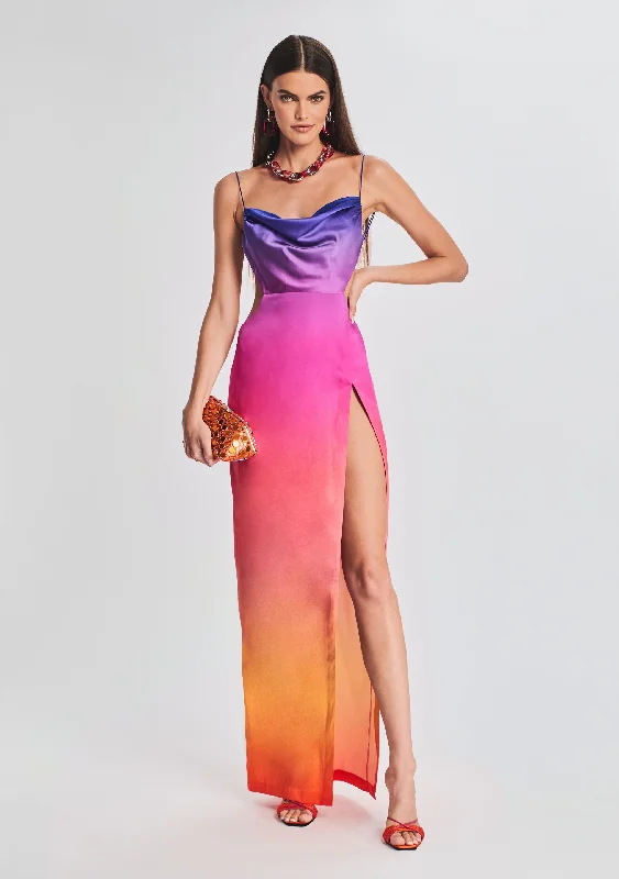 Black Friday SaleAlyssa Ombre Silk Dress