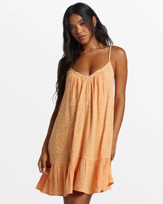 Economical ChoiceBeach Vibes Beach Cover-Up - Tangy Peach