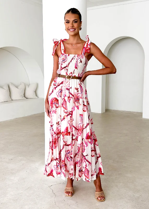 Monthly DealsBeatrice Maxi Dress - Red Floral