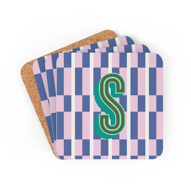 Limited Time OfferCoaster Set - Maxi Blueberry Monogrammed