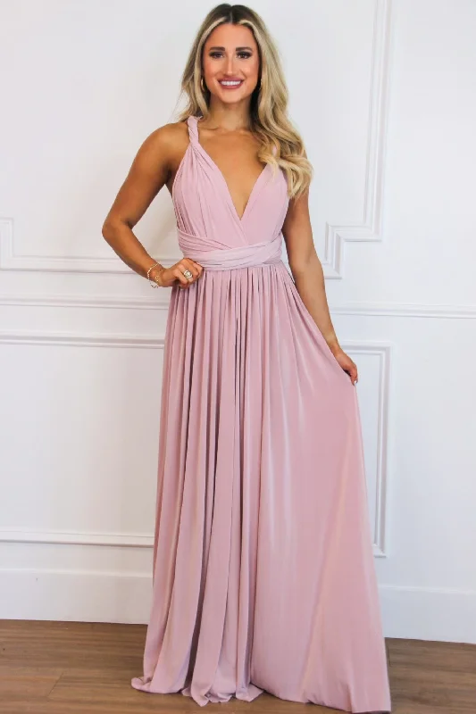 Special PromotionEnough For You Wrap Maxi Dress: Mauve