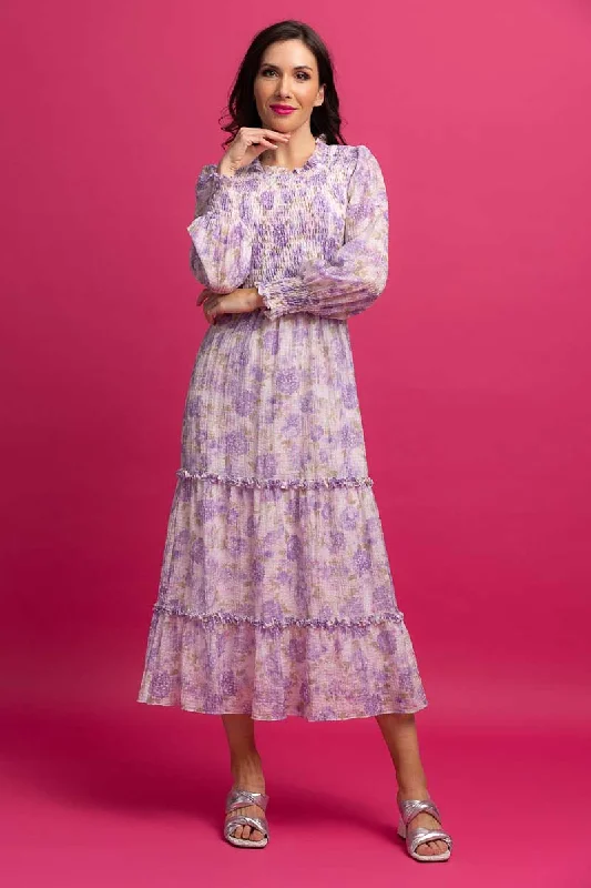 Secret SaleFaith Midi Dress Lilac Floral