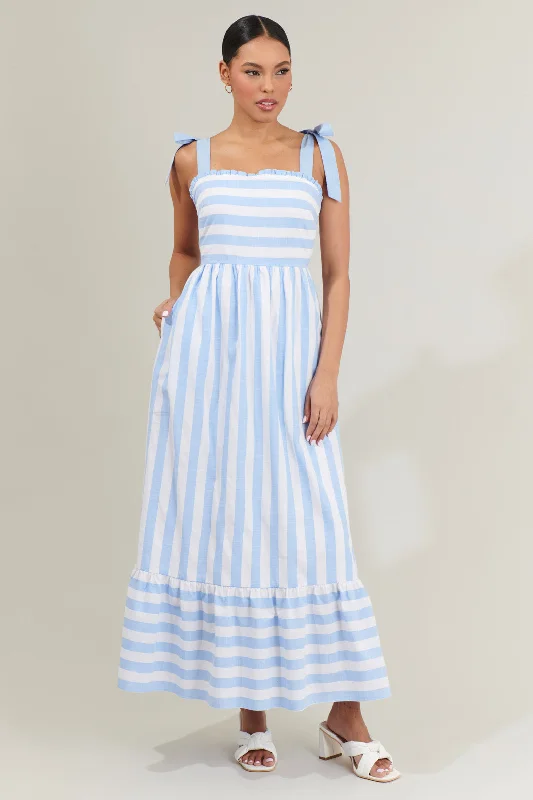 Warehouse SaleGracie Sky Striped Maxi Dress