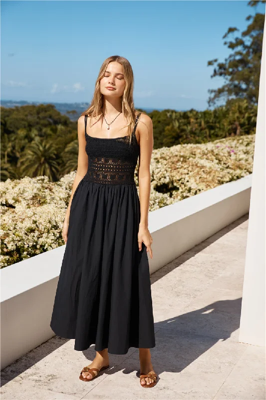 Daily DealsHeat Wave Maxi Dress Black