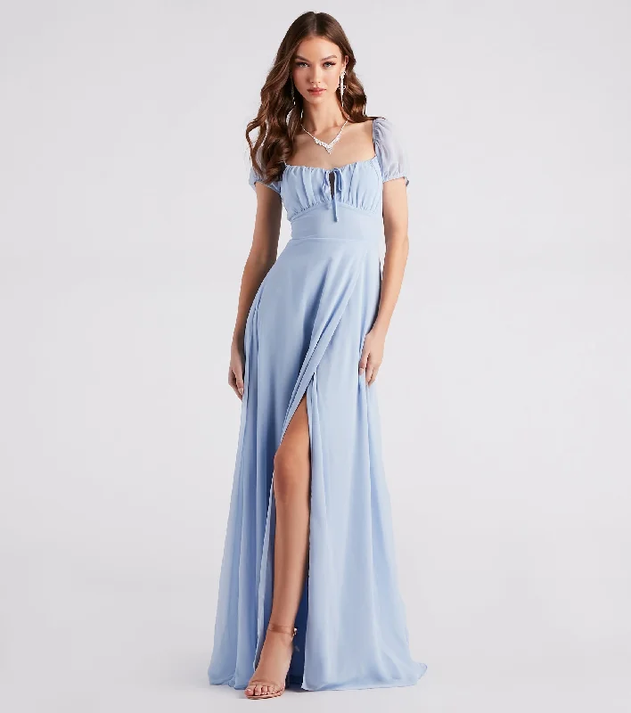 Markdown SaleIdina Formal Chiffon Slit Long Dress