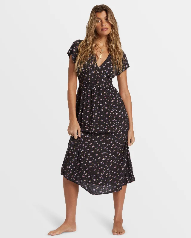 Special DealMorning Sky Midi Dress - Black Sands