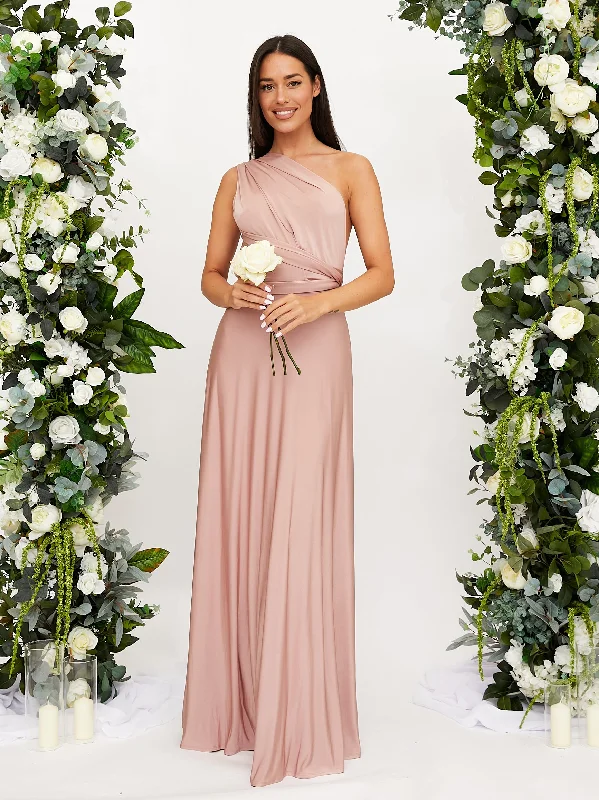 Collector's Item SaleMulti-way Slinky Maxi Dress / Blush