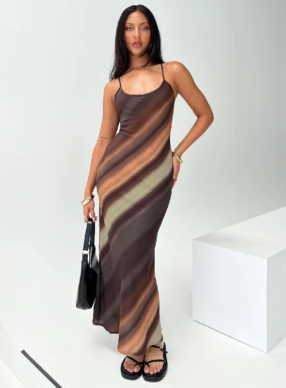 Mother's Day SaleOtillie Maxi Dress Brown Multi Petite