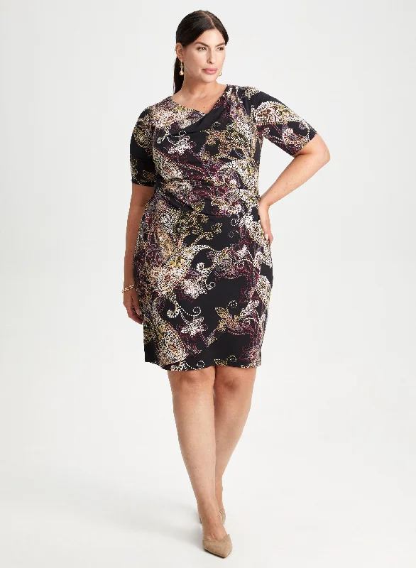 Free ShippingPaisley Print Dress