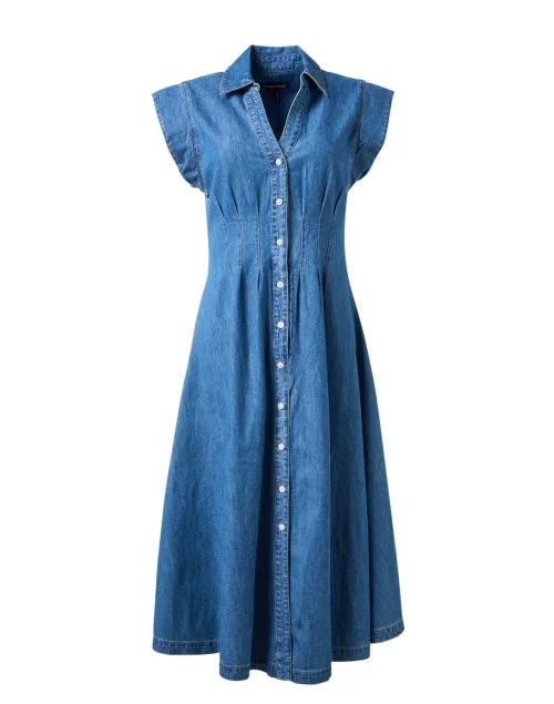 Earn PointsRuben Blue Denim Shirt Dress