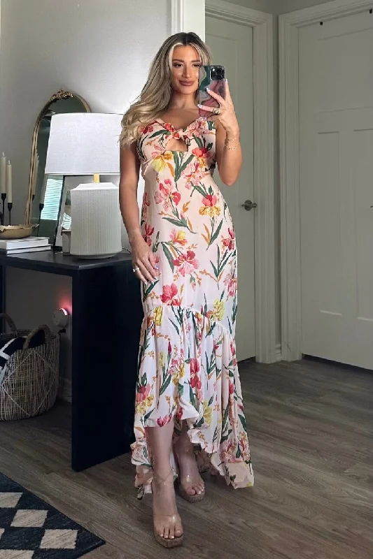 Big SaleSummer Dream Maxi Dress: Peach Multi