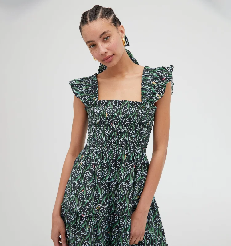 Volume DiscountThe Ellie Nap Dress - Black Lily of the Valley