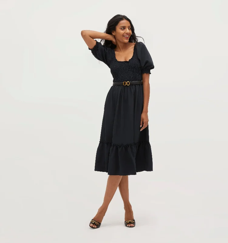 Sale Prices May VaryThe Louisa Nap Dress - Black Crepe