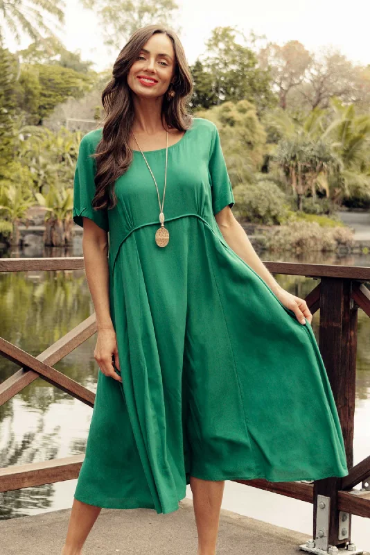 Renew Your Look SaleZaelia Emerald Crescent Dress