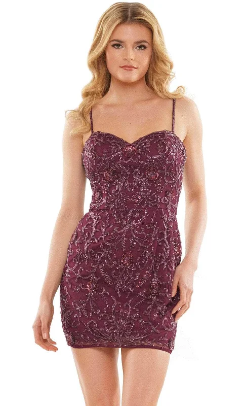 Outlet SaleColors Dress 2812 - Sweetheart Neck Cocktail Dress