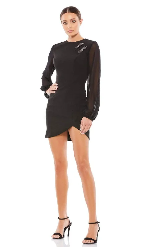 Sale Prices May VaryIeena Duggal - 26640 Long Sheer Sleeve Mini Dress