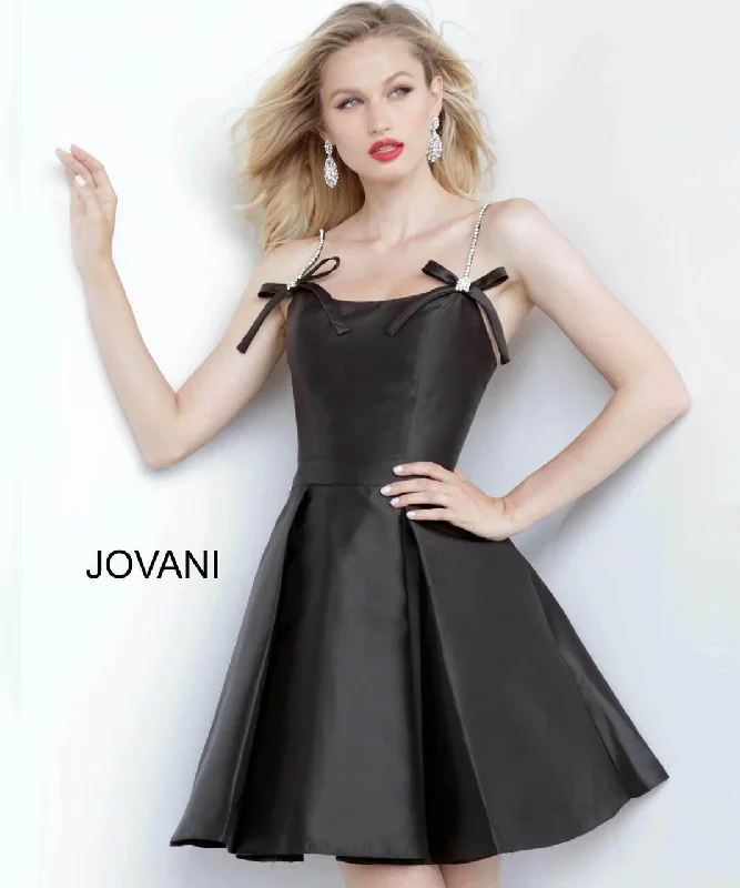 Earn PointsJovani 00198 Short Spaghetti Strap Cocktail Dress