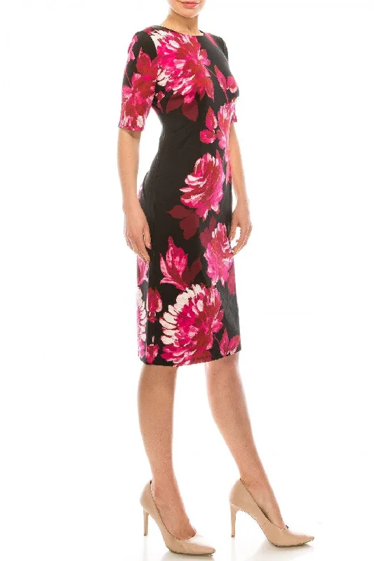 Sale EventLondon Times Painted Floral Printed Sheath Dress