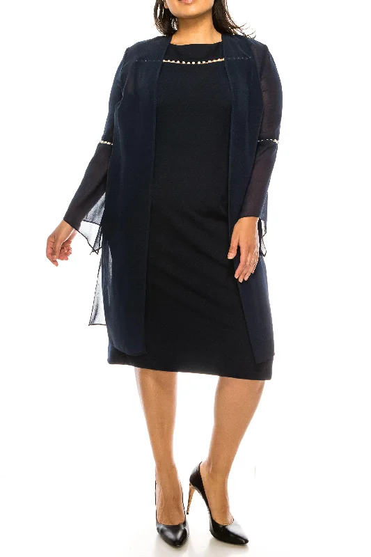 Final SaleMaya Brooke Long Sleeve Jacket Short Dress 28543