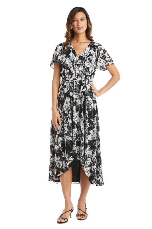 Black Friday SaleR&M Richards 7800 High Low Wrap Dress