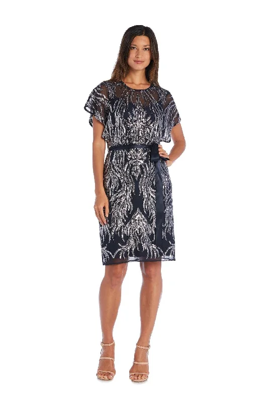 Refer a Friend, Get a DiscountR&M Richards 5451 Short Sequins Cocktail Dress