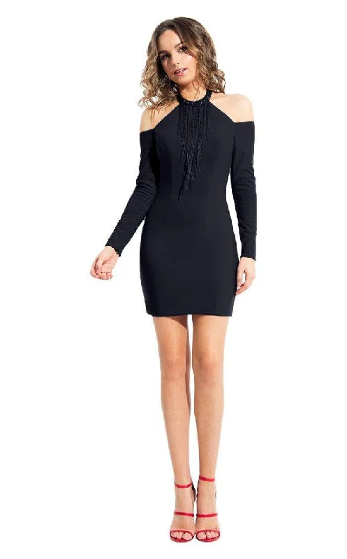 Easy Financing OptionsRachel Allan Short Beaded Formal Cocktail Dress L109