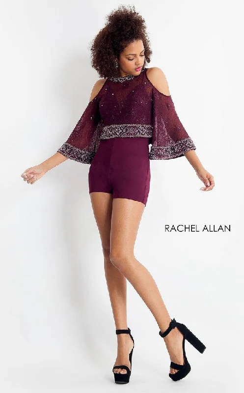 Labor Day SaleRachel Allan Short Cocktail Homecoming Romper 4694