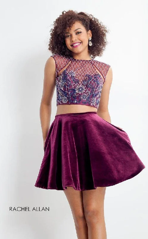 Early Bird SpecialRachel Allan Short Two Piece Homecoming Dress 4658