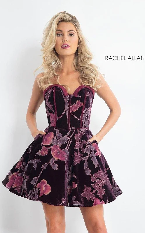 While Supplies LastRachel Allan Short Velvet Homecoming Dress 4616