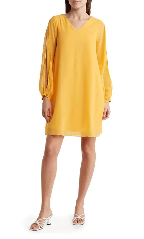 Closeout SaleTash + Sophie T6464 - Split Sleeve Short Chiffon Dress