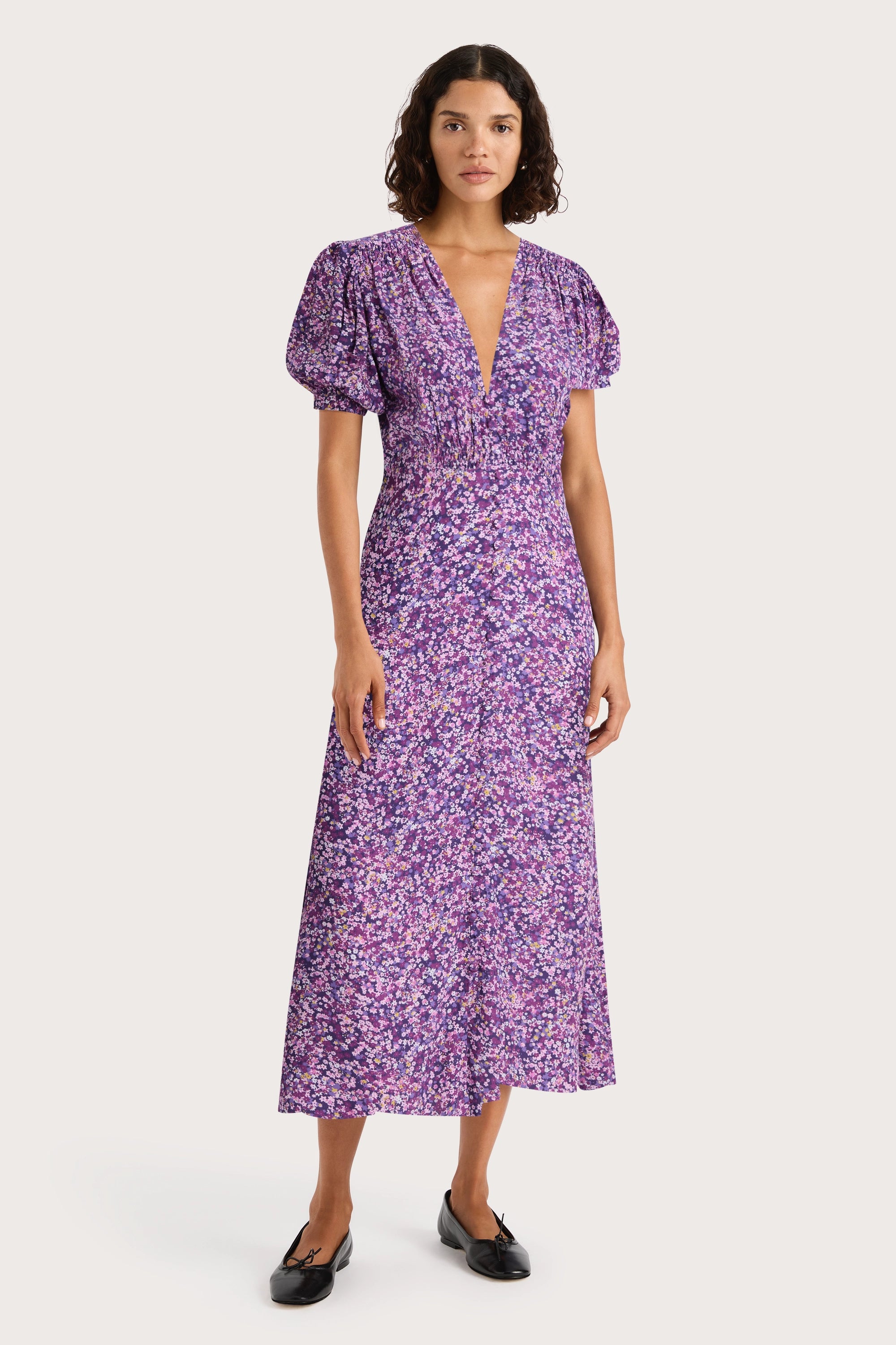 Daily DealsBellavista Midi Dress Meander Micro Purple