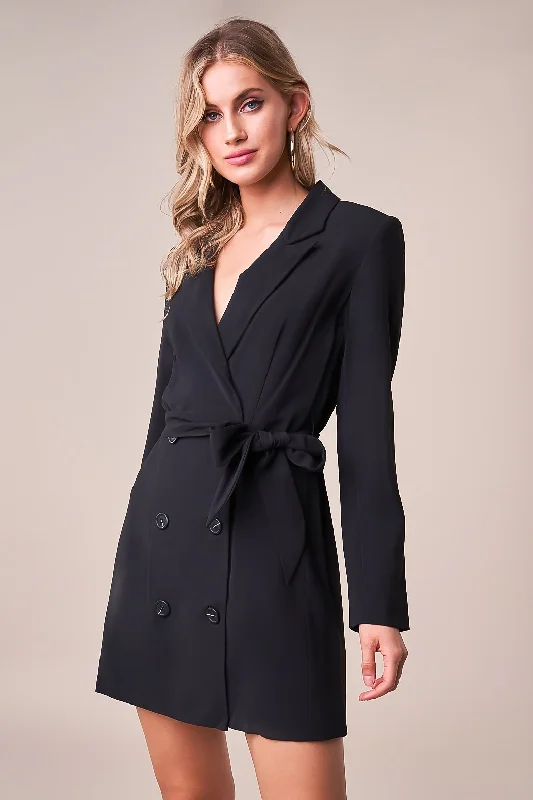 Discount OfferBlack Beauty Blazer Dress