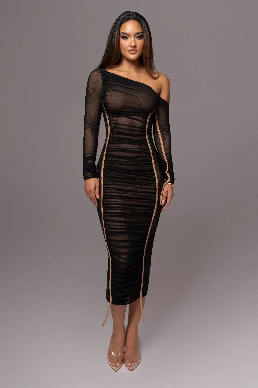 Valentine's Day SaleBlack Monika Midi Dress