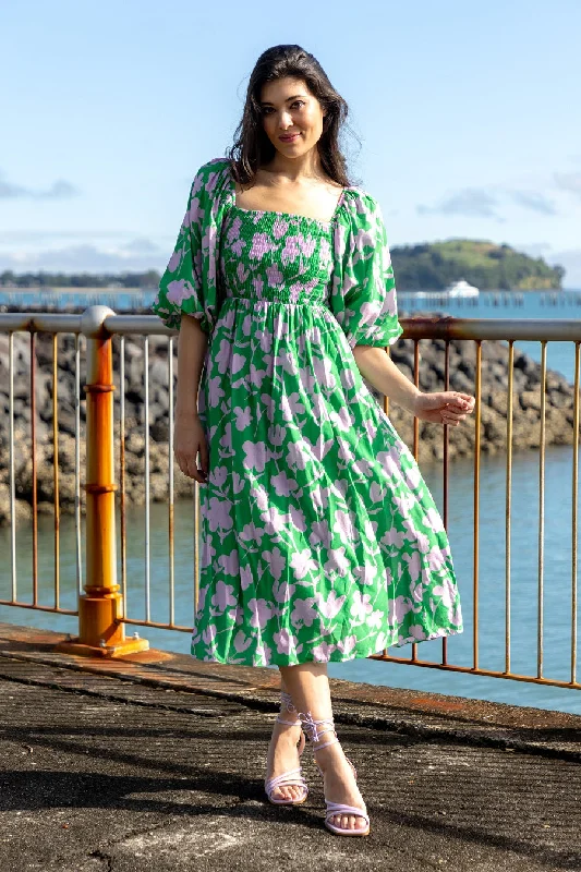 Valentine's Day SaleElla Dress Green Floral