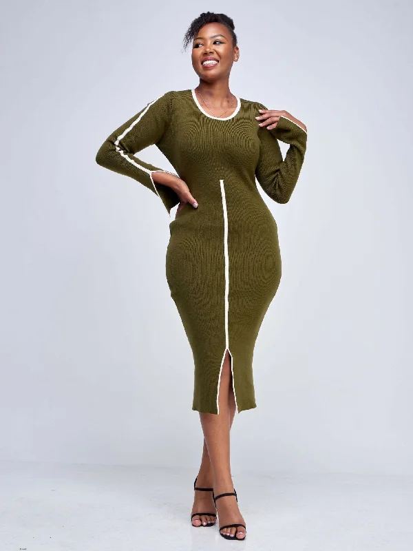 Bundle and SaveElsie Glamour Zainabu Knit Dress - Jungle Green