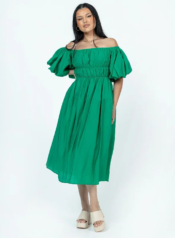 Clear the Shelves SaleNeri Midi Dress Green