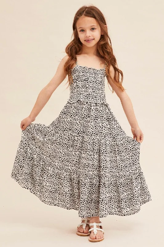 Clear the Shelves SalePrint Kids Midi Dress Singlet Tiered