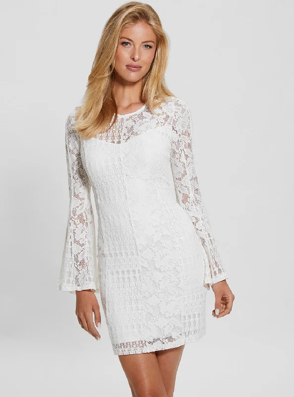 Weekly DealsWhite Nicki Lace Mini Dress