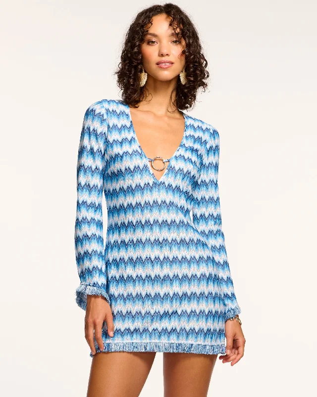 Exclusive OfferZig Zag Cassie Coverup Mini Dress